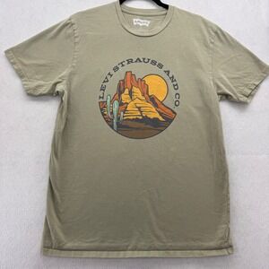 Levi's 100% Cotton Graphic Tee Desert Scene Short Sleeve Casual T-Shirt‎ Size L